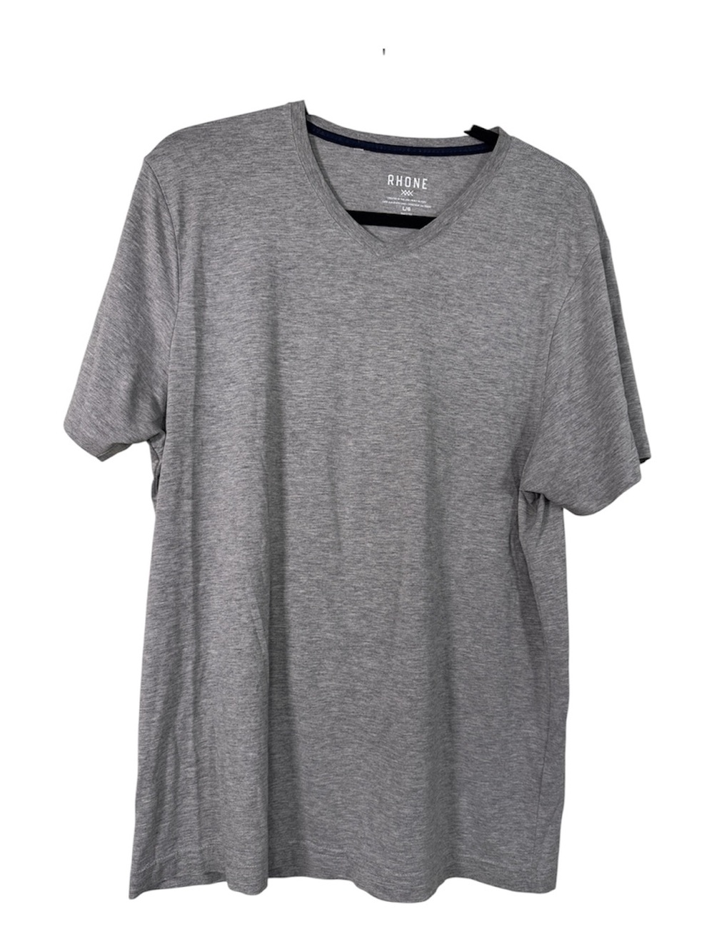 Rhône Grey Pima Cotton Short Sleeve Tee Shirt Mens L Classic Basic Staple